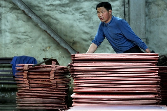 Crece amenaza para la cotizacin del cobre por crisis elctrica china.