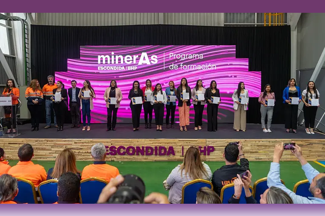 Capacitadas por Programa Mineras, 162 mujeres de la Regin de Antofagasta ya son nuevas operadoras planta y mina