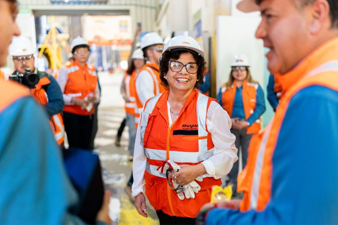 Sierra Gorda SCM destaca por su productividad en visita de Ministra Williams